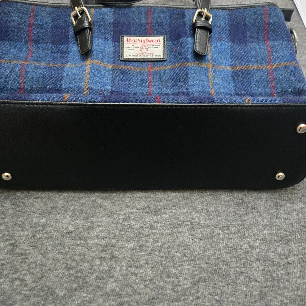 Glen Appin Harris Tweed Tote Wallet Plaid Wool Harriswear Heritage Dark Academia